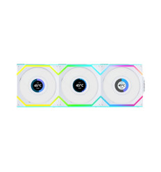 Pack de 3 Ventiladores PC inalámbricos Lian Li Uni Fan SL Wireless LCD 120 aRGB Blanco 120mm