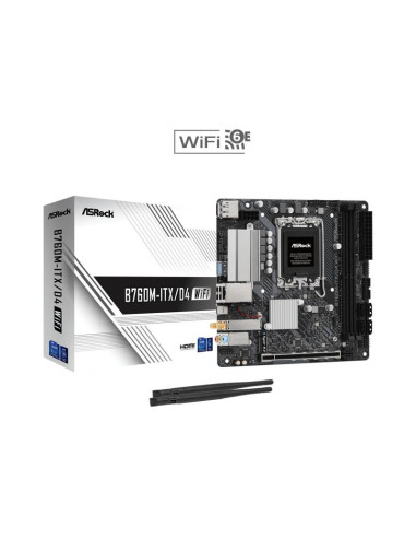 Placa base AsRock B760M-ITX/D4 WIFI Socket 1700 Mini-ITX