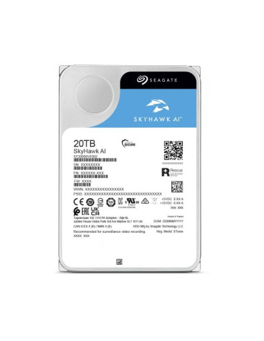 Seagate SkyHawk AI 20TB SATA 3.5" HDD