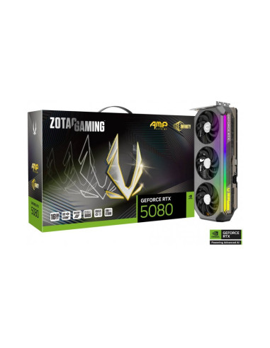 Tarjeta gráfica Zotac GeForce RTX 5080 AMP Extreme Infinity 16GB GDDR7 DLSS4