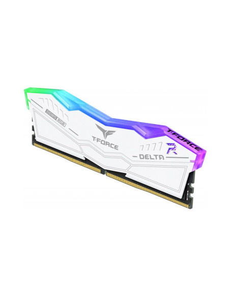 Memoria TeamGroup Delta RGB 16GB RAM DDR5 6000MHz CL38 Blanca