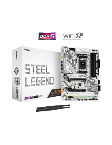 Placa base AsRock B650 Steel Legend WiFi Socket AMD AM5 ATX