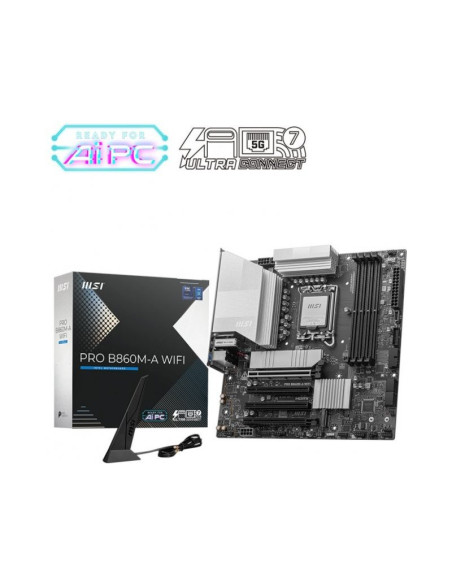 Placa base MSI Pro B860-A WIFI Socket Intel 1851 Micro-ATX