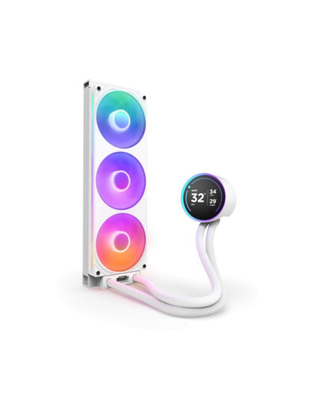 Refrigeración líquida PC NZXT Kraken Elite 360 RGB Blanca 360mm