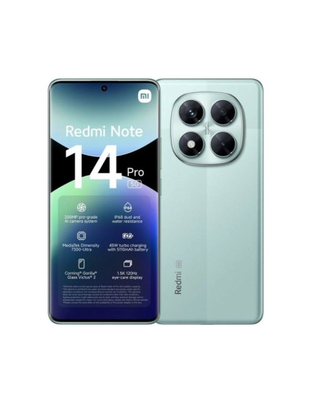 Smartphone Xiaomi Redmi Note 14 Pro 8GB 256GB Verde (5G)