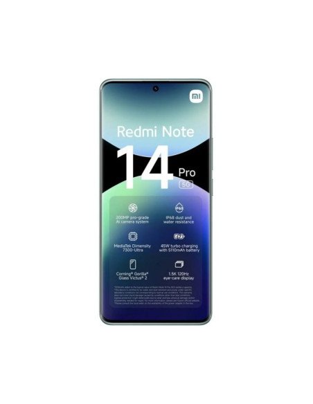 Smartphone Xiaomi Redmi Note 14 Pro 8GB 256GB Verde (5G)