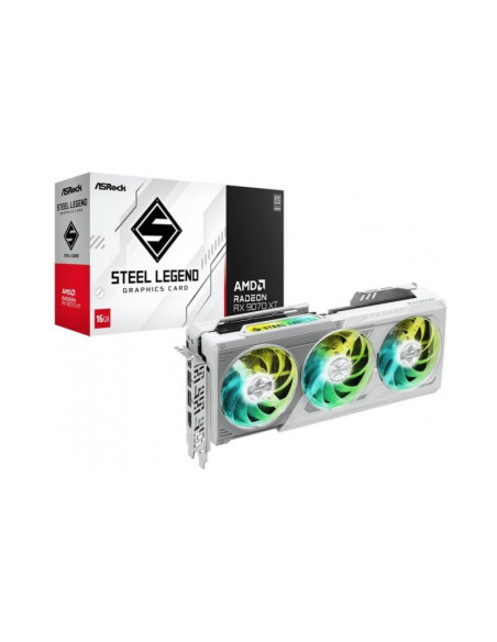 Tarjeta gráfica ASRock Radeon RX 9070 XT Steel Legend 16GB GDDR6