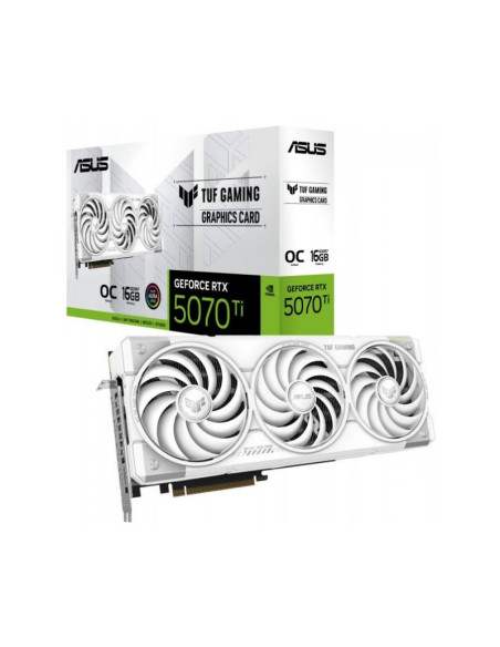 Asus TUF Gaming GeForce RTX 5070 Ti White OC Edition 16GB GDDR7 DLSS4
