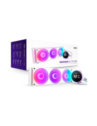NZXT Kraken Elite 420 RGB Blanca 420mm Refrigeración Líquida PC