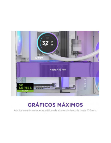 NZXT H9 Flow RGB+ Blanca (2025) ATX Caja para PC