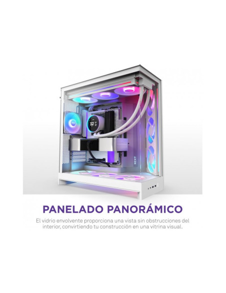 NZXT H9 Flow RGB+ Blanca (2025) ATX Caja para PC