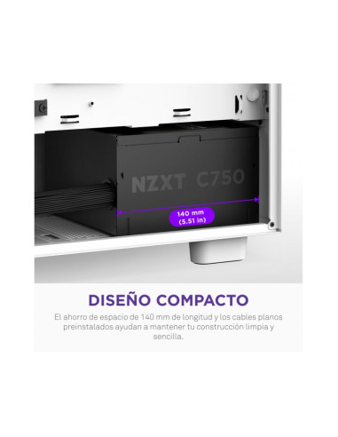NZXT C750 ATX3.1 (PCIe 5.1) Fuente de Alimentación 750W