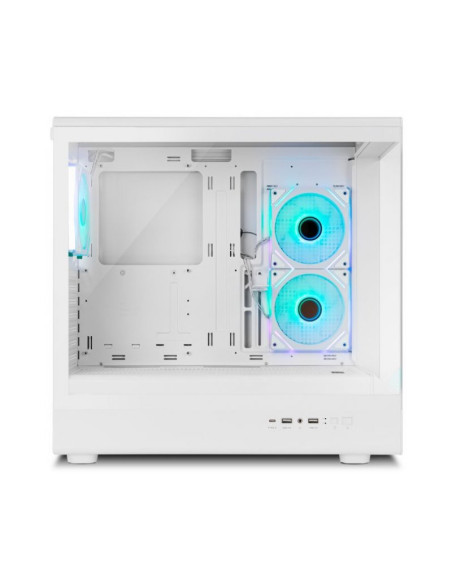Nox Hummer Signal aRGB Blanca ATX Caja para PC