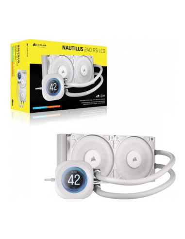 Corsair Nautilus 240 RS LCD Blanca 240mm Refrigeración Líquida PC