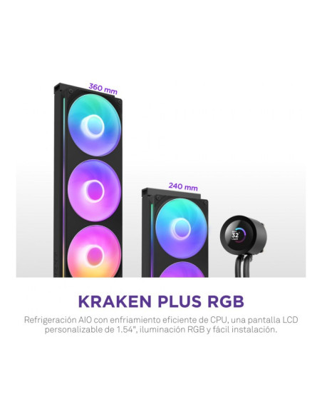 NZXT Kraken Plus 360 RGB 360mm Refrigeración Líquida PC