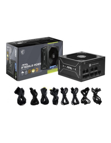 MSI MAG A750GLS ATX 3.1 (PCIe 5.1) Fuente de Alimentación 750W