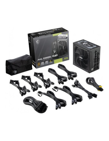 MSI MAG A1000GL ATX 3.1 (PCIe 5.1) Fuente de Alimentación 1000W