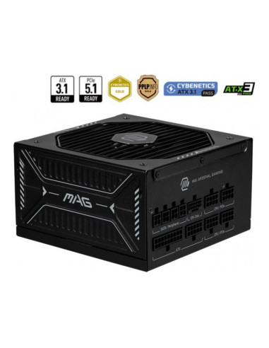 MSI MAG A850GLS ATX 3.1 (PCIe 5.1) Fuente de Alimentación 850W