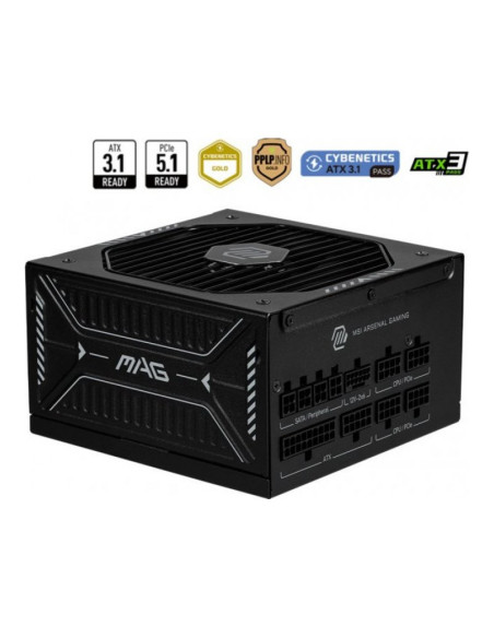 MSI MAG A850GLS ATX 3.1 (PCIe 5.1) Fuente de Alimentación 850W