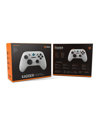 Krom Kadoer Blanco Gamepad Inalámbrico