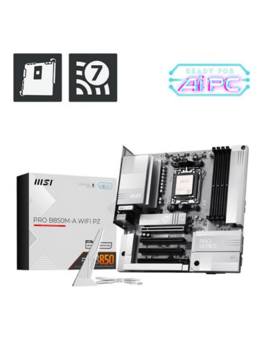 MSI Pro B850M-A WiFi PZ Socket AM5 Micro-ATX