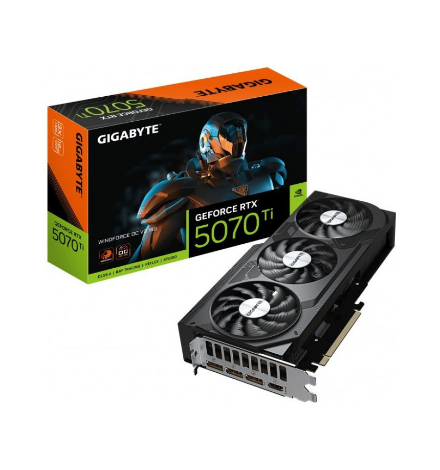 Computer Box Red Rtx Gigabyte GeForce RTX 5070 Ti Windforce OC V2 16GB GDDR7 DLSS4 - RED ...