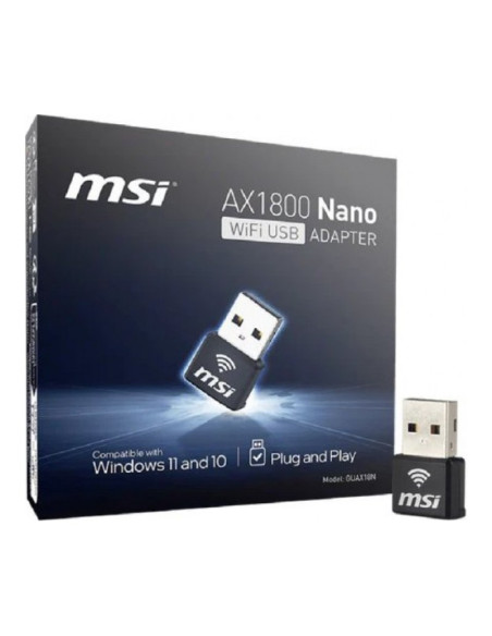 Adaptador USB MSI AX1800 Nano WiFi