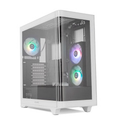 NOX Hummer Ether Blanca y Negra ATX Caja para PC