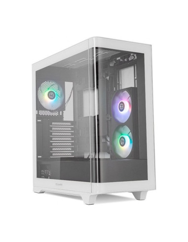 NOX Hummer Ether Blanca y Negra ATX Caja para PC