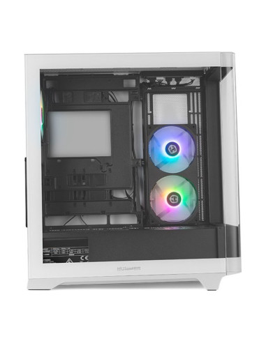 NOX Hummer Ether Blanca y Negra ATX Caja para PC