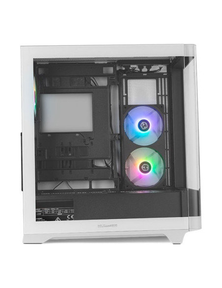 NOX Hummer Ether Blanca y Negra ATX Caja para PC