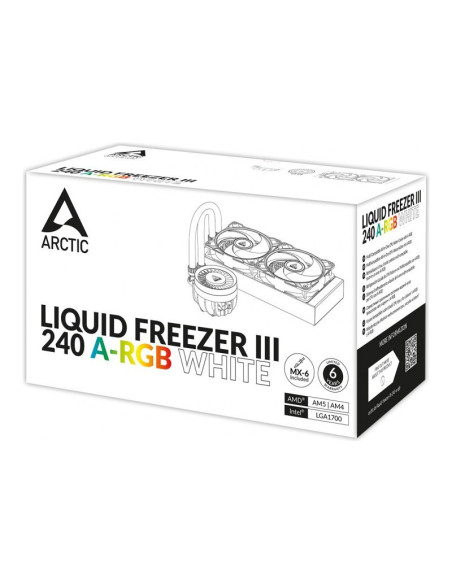 Arctic Liquid Freezer III 240 aRGB Blanca 240mm Refrigeración Líquida PC