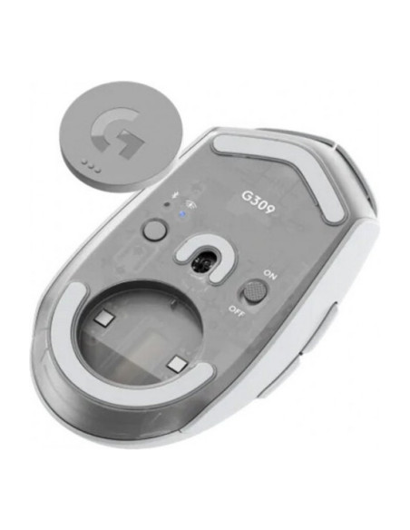 Logitech G G309 LightSpeed Blanco Ratón Gaming Inalámbrico