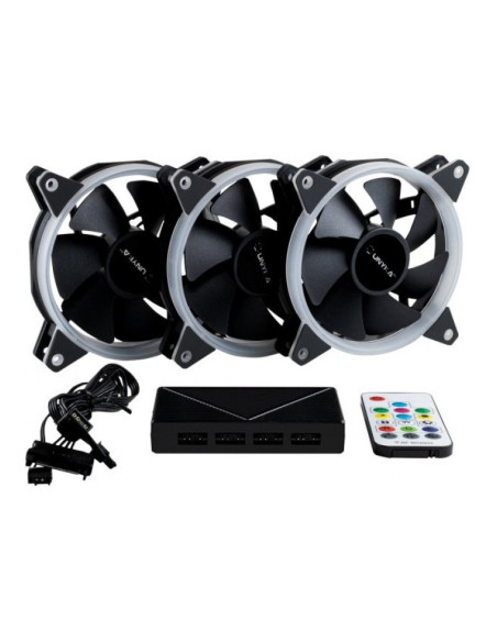 UNYKAch CANDY 30 aRGB Ring LED 120mm Pack de 3 ventiladores PC