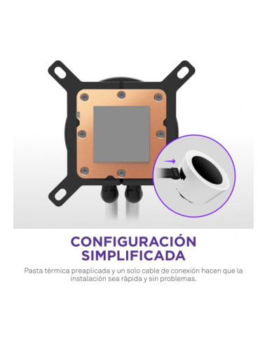 NZXT Kraken Plus 240 RGB Blanca 240mm Refrigeración líquida PC