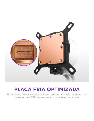 NZXT Kraken Plus 240 RGB Blanca 240mm Refrigeración líquida PC
