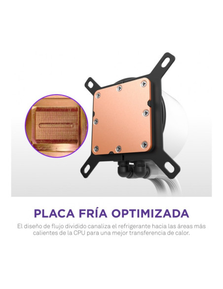NZXT Kraken Plus 240 RGB Blanca 240mm Refrigeración líquida PC