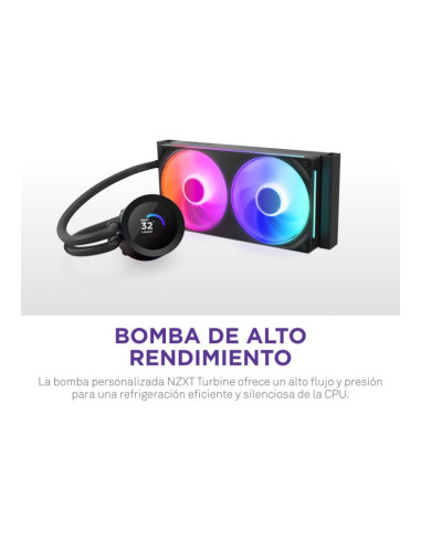 NZXT Kraken Plus 240 RGB 240mm Refrigeración Líquida PC