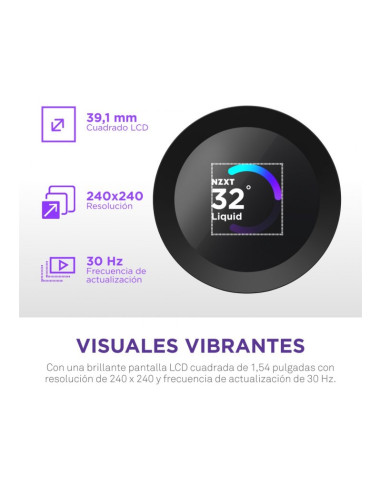 NZXT Kraken Plus 240 RGB 240mm Refrigeración Líquida PC