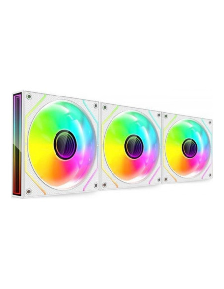 Mars Gaming MF3DPROKIT aRGB Blanco 120mm Pack de 3 ventiladores PC