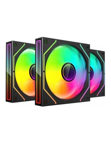 Mars Gaming MF3DPROKIT aRGB 120mm Pack de 3 ventiladores PC