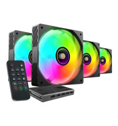 Mars Gaming MFSI4KIT aRGB 120mm Pack de 4 ventiladores PC