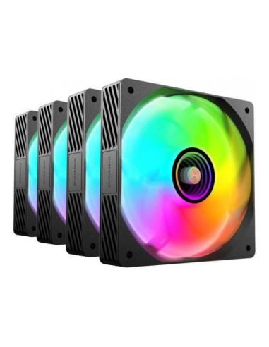 Mars Gaming MFSI4KIT aRGB 120mm Pack de 4 ventiladores PC