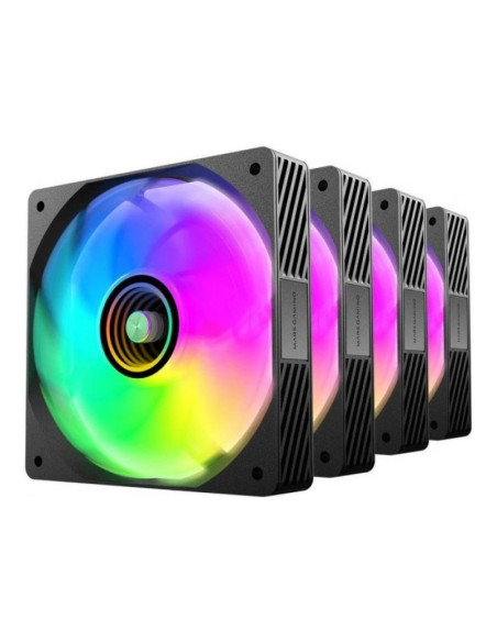 Mars Gaming MFSI4KIT aRGB 120mm Pack de 4 ventiladores PC