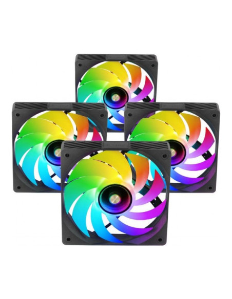 Mars Gaming MFSI4KIT aRGB 120mm Pack de 4 ventiladores PC