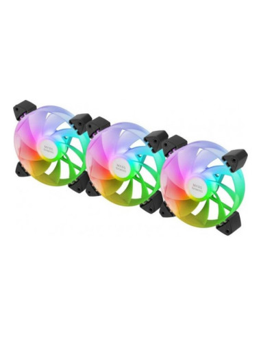 Mars Gaming MF-3AR Reversed aRGB 120mm Pack de 3 ventiladores PC