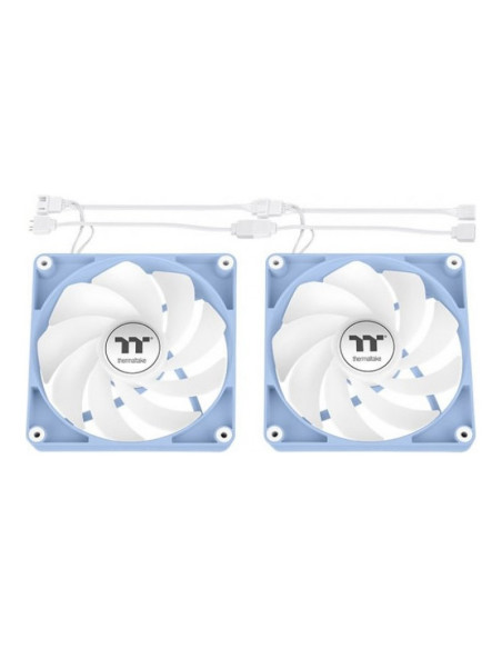 Thermaltake CT120 Reverse aRGB Hydrangea Blue 120mm Pack de 2 ventiladores PC