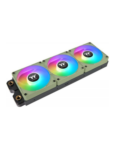 Thermaltake CT120 EX Reverse aRGB Matcha Green 120mm Pack de 3 ventiladores PC
