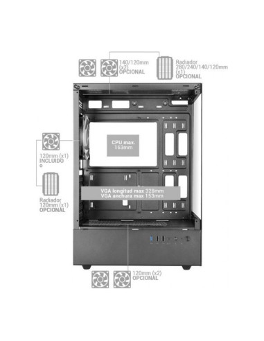 Mars Gaming MC-XO Caja ATX
