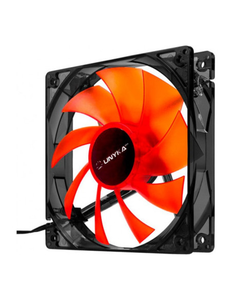 UNYKAch LED Red Gaming 51792 Rojo 120mm Ventilador para PC